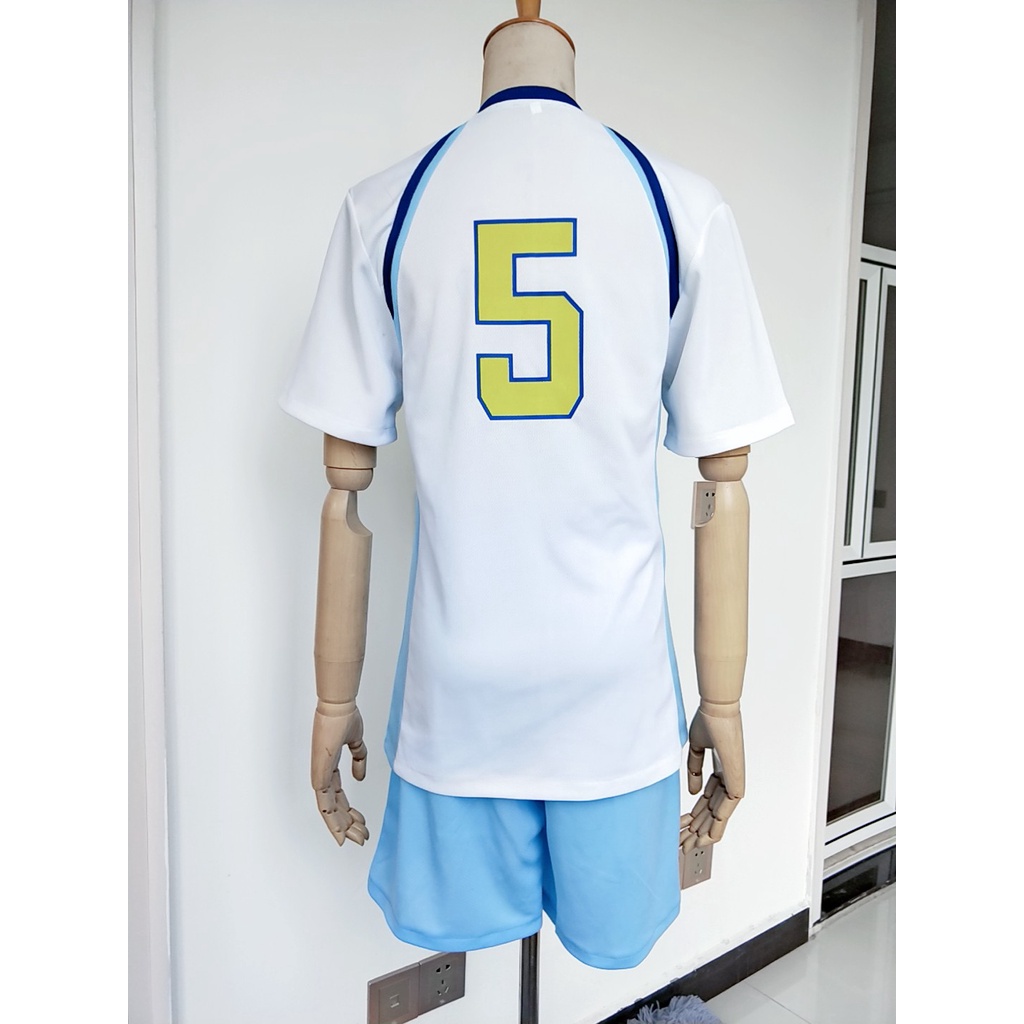 Trang phục áo thun tay ngắn áo khoác và quần short cosplay nhân vật Korai Hoshiumi trong Haikyuu dịp Halloween