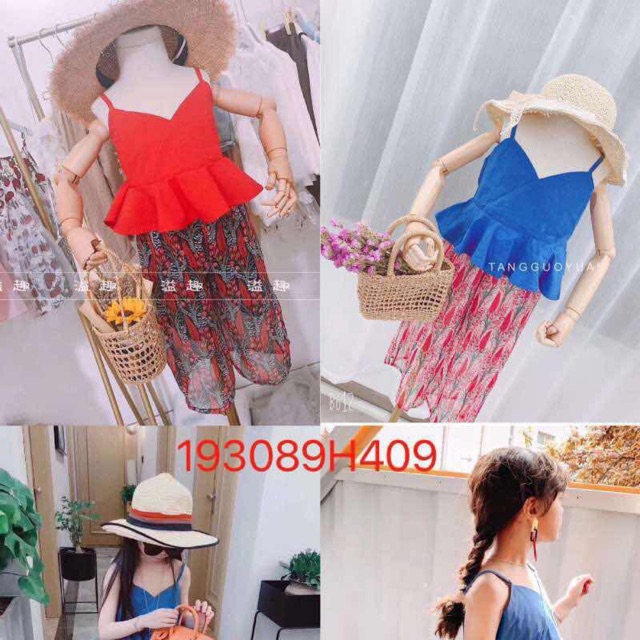 Set áo 2 dây quần suông