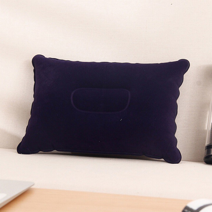 Gối nỉ bơm hơi khi đi du lịch dã ngoại hình chữ nhật (RP02) thaylamua