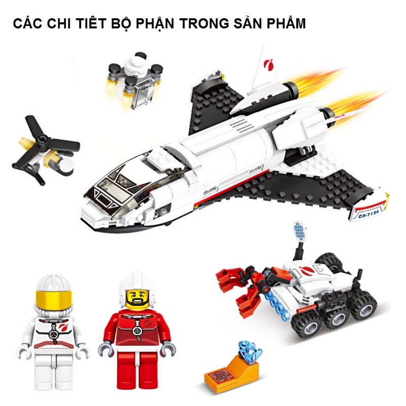 Bộ lắp ghép Lego mô hình Tàu con thoi thám hiểm sao Hỏa 356 chi tiết No.7126