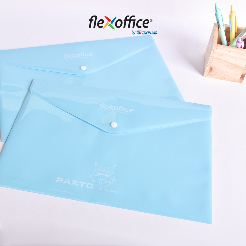 Bìa nút Pazto màu Pastel F4 Thiên Long Flexoffice FO-CBF010 - Màu ngẫu nhiên
