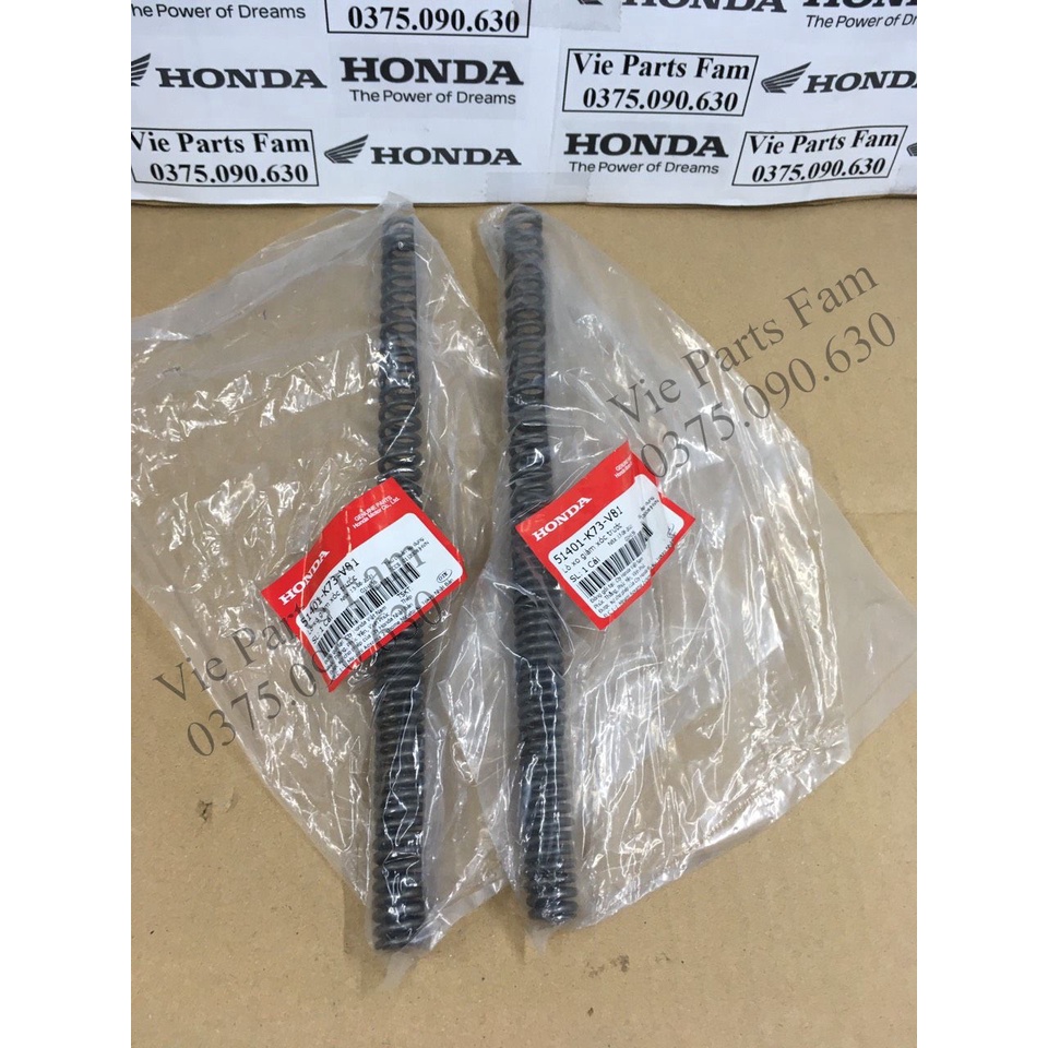 Cặp lò xo phuộc, giảm xóc trước Future 125 2018-2022/ Fu Led, hàng chính hãng Honda mới 100%