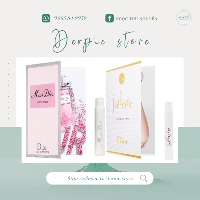 Vial Nước hoa Dior Miss Dior - Dior Joy Intense - Rose N'Roses bản new 2020