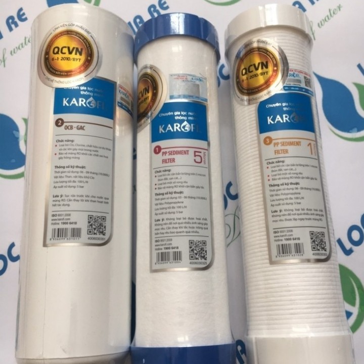 Bộ 3 lõi lọc nước karofi chính hãng | lõi lọc nước karofi - KRFBS | BigBuy360 - bigbuy360.vn