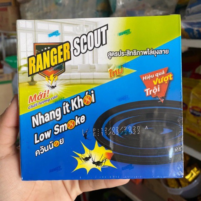 1 Hộp Nhang muỗi Thái Lan ít khói Ranger Low Smoke