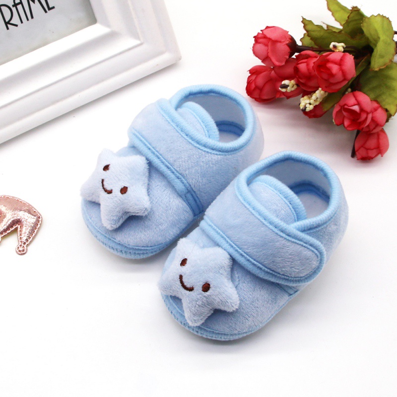 Giày Vải Cotton Đế Mềm Chống Trượt Cho Bé Trai & Gái Sơ Sinh Từ 0-18 Tháng Tuổi