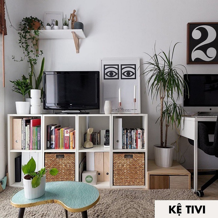 Kệ Sách Tổ Ong | Kệ Trang Trí Nhiều Tầng Chất Liệu Gỗ MDF Nhập Khẩu
