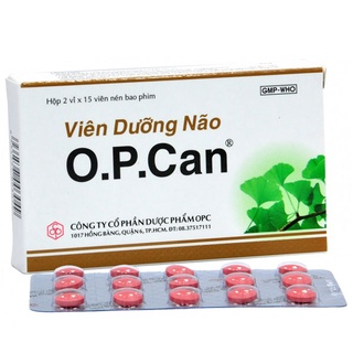 Viên Dưỡng Não O.P.CAN - Viên uống bổ não ( op can) của OPC Hộp 30 viên