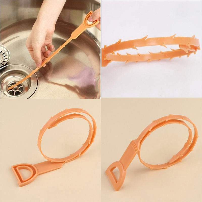 Dụng Cụ Loại Bỏ Sợi Lông Tóc Tiện Lợi Cho Bồn Rửa Chén
