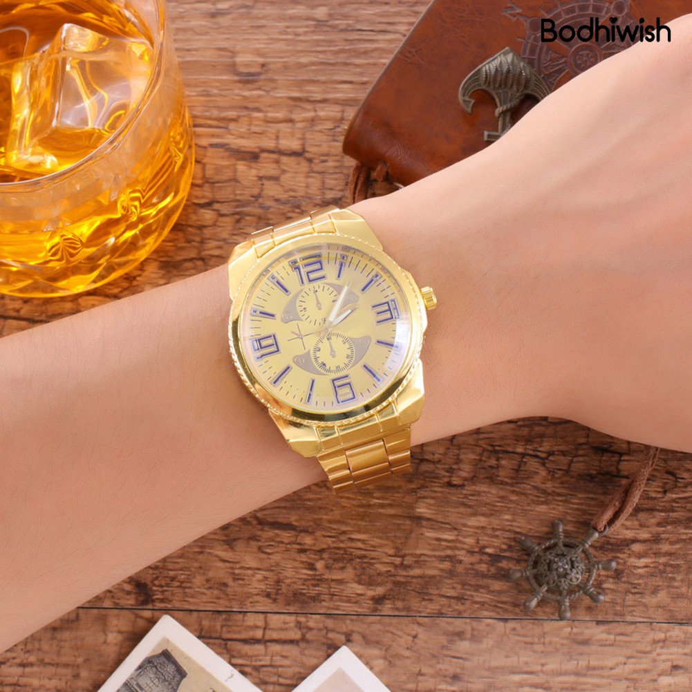 Đồng Hồ Đeo Tay Dây Kim Loại Thời Trang Cho Nam