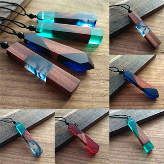 [Mã FASHIONT4MA2 giảm 10K đơn 50K] Dây chuyền mặt thanh nhựa gỗ thời trang cho nam