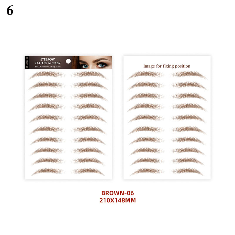 Hình xăm 4D Phong cách không thấm nước Eyebrow Sticker