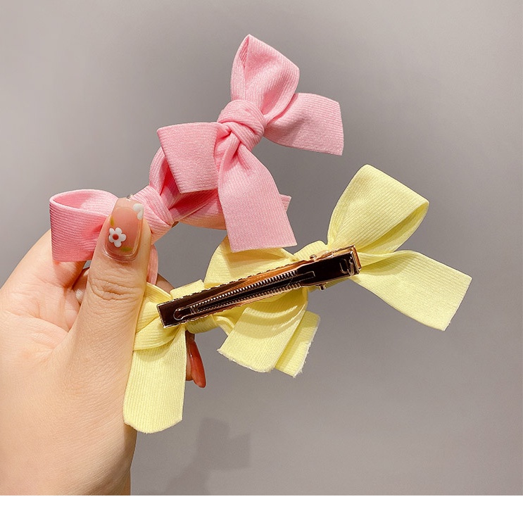 Kẹp Tóc Nơ Màu Kẹo Dễ Thương Dành Cho Bé Gái