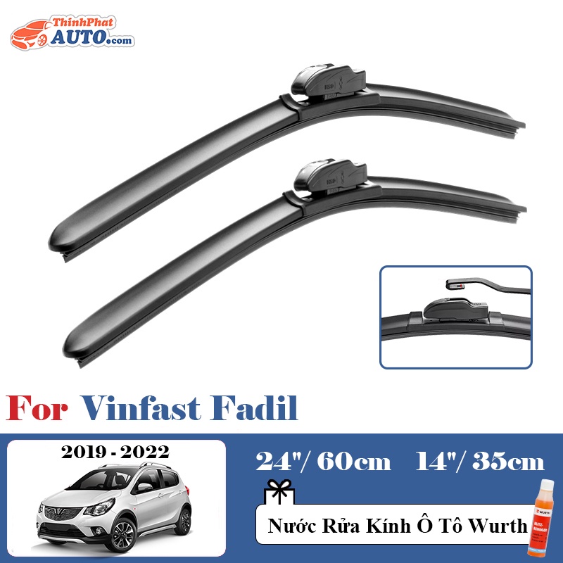 Gạt Mưa Xe Vinfast Fadil (2019 » 2022) Silicone Chính Hãng TP-Wiper