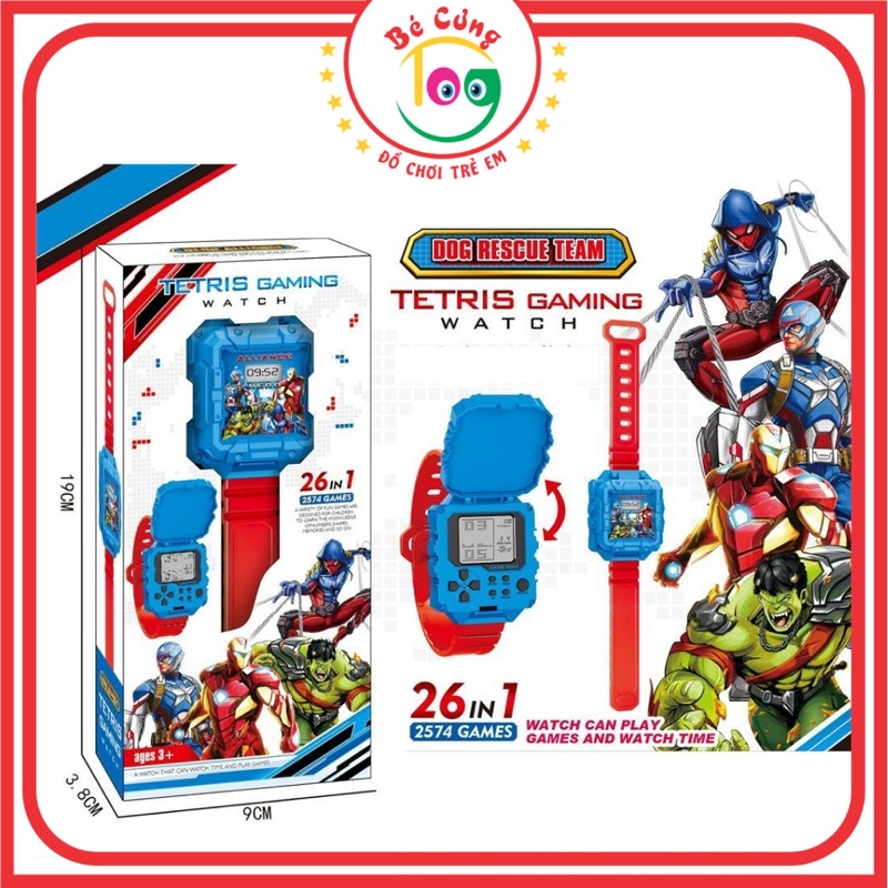 Đồ Chơi Đồng Hồ Đa Năng Vừa Xem Giờ Vừa Chơi Game Tetris Dành Cho Bé
