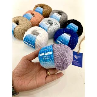 Cuộn len sợi cotton pha kim sa lấp lánh Lana Gatto Muffin