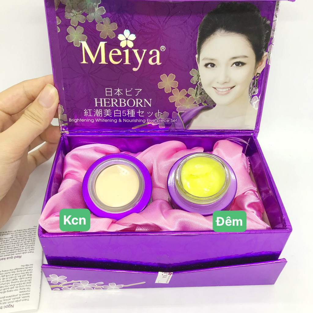 Bộ mỹ phẩm Meiya tím 5in1 – NHẬT BẢN