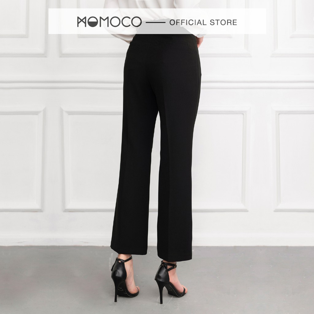 Quần Ống Loe Nữ MOMOCO Dáng Suông ESSENTIALS Ankle Flare Pants Chất Tuýt Si Thoáng Mát Mềm Mịn - M2777