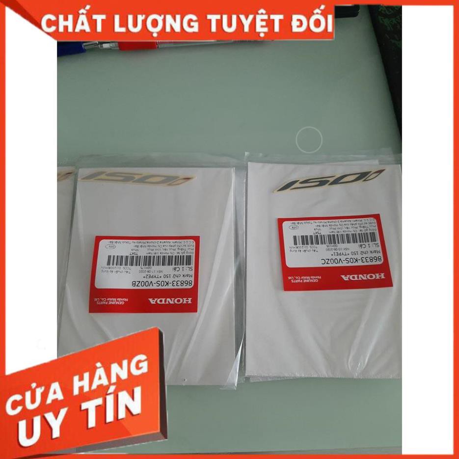 [ GIÁ ƯU ĐÃI ] ( Giá 1 Đôi - 2 Bên )Tem chữ 150i Honda SH 150i 2017-2019-2020 Chính Hãng