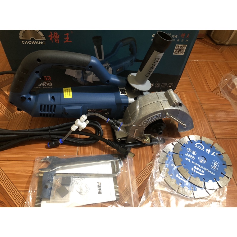 Máy cắt rãnh tường 2 lưỡi Caowang SK1563 - Công suất 3000W cắt sâu 42, rộng 36mm