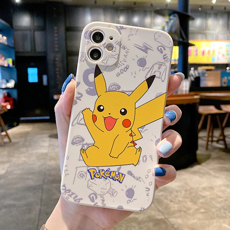 Ốp Điện Thoại Silicone In Hình Pikachu Cho iPhone XS Max SE2 2020 i8plus 13 8 11 6s X 6 7 Plus 12 Xr C