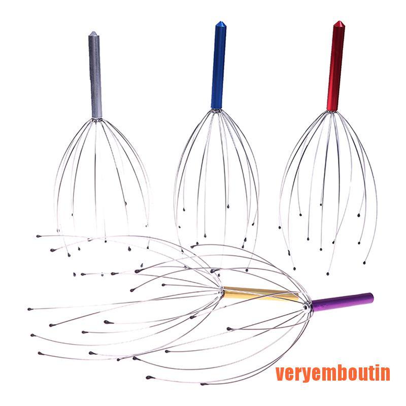 [Hàng mới về] Dụng cụ mát xa da đầu thiết kế kiểu 12 ngón tay tiện lợi