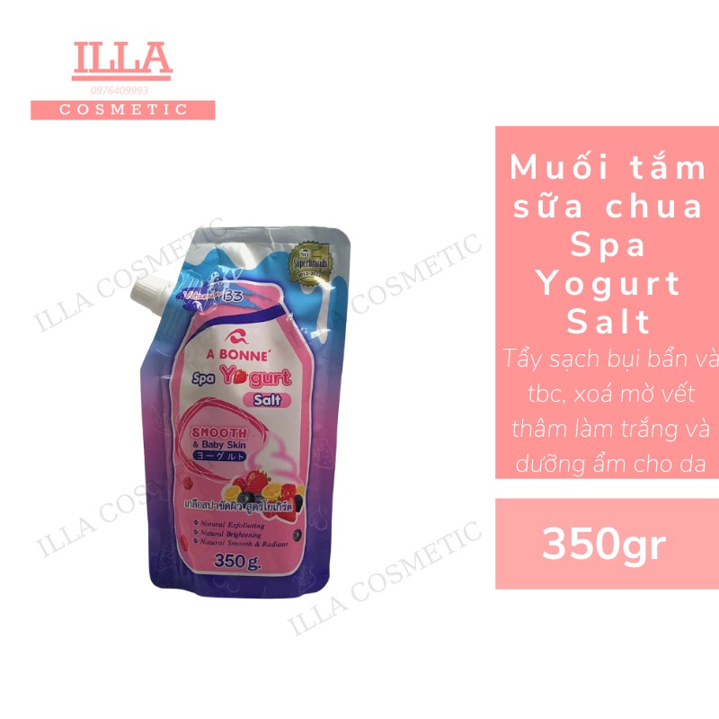 Muối Tắm Con Bò Thái Lan Muối Tắm Sữa Bò Tẩy Tế Bào Chết A Bonne Spa Milk Salt Muối Vitamin C Muối Tắm Sữa Chua Túi 350g