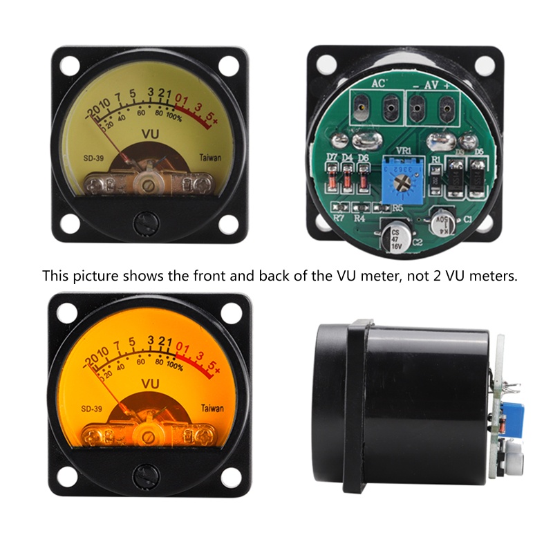 Thiết Bị Đo Độ Sáng Của Bảng Điều Khiển Mini VU VU Có Đèn Sau