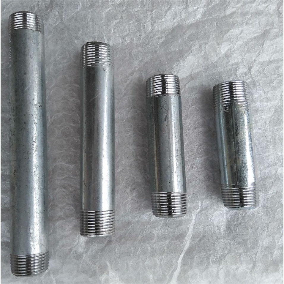 Ống Sắt Tròn Tiện Ren 2 Đầu - Ống tuýp sắt Phi 21, Phi 27, Phi 34 Decor Lotacom