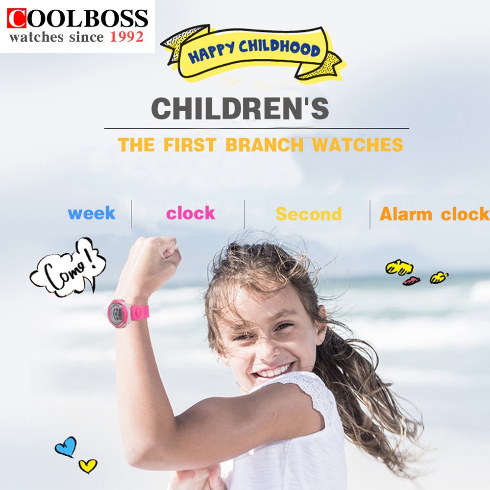 Đồng Hồ Điện Tử Coolbos Dễ Thương Cho Bé