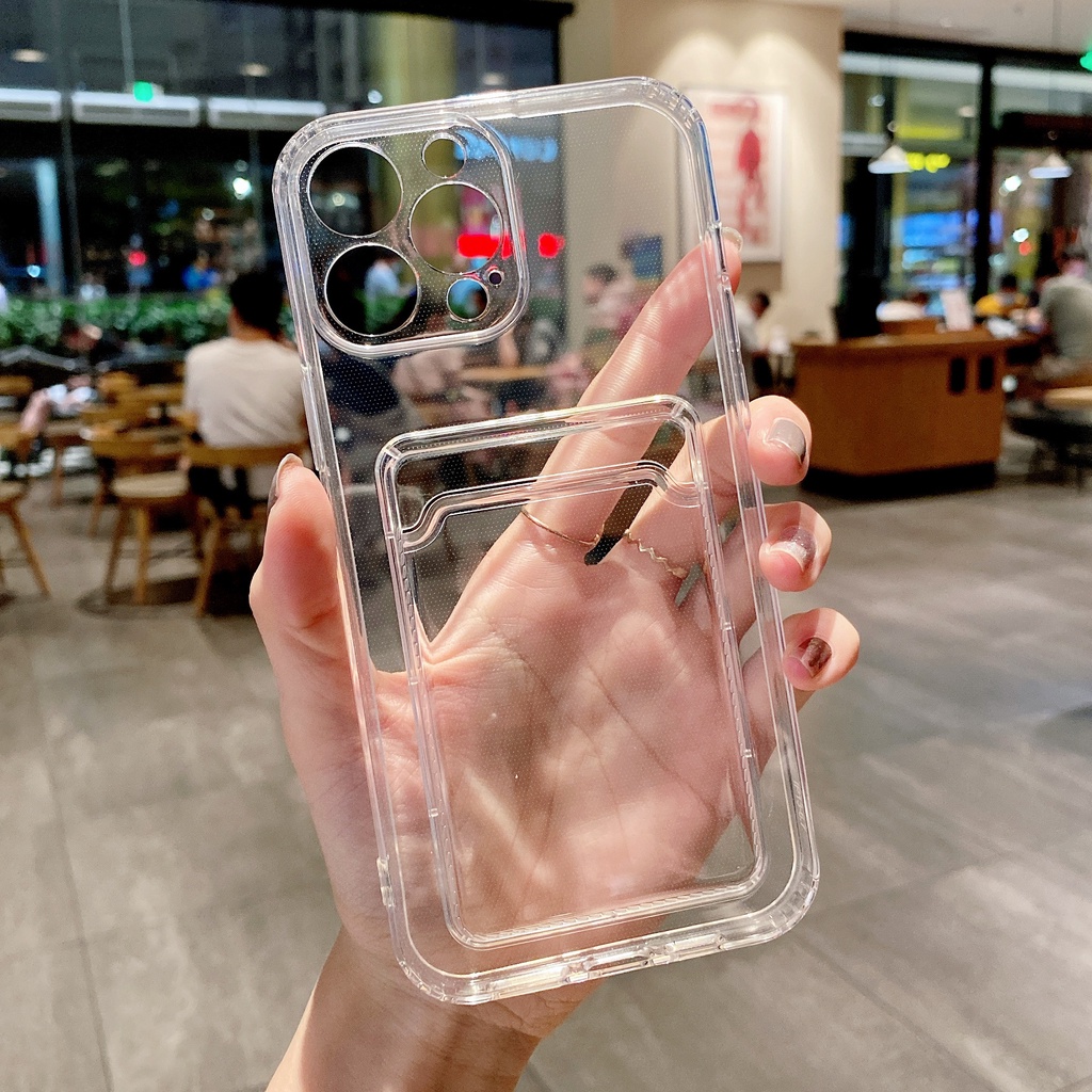 Ốp Điện Thoại Silicon Có Ngăn Đựng Thẻ vivo Y17 Y12 Y3 Y3S Y15 Y20 Y11S Y12 Y30 Y50 Y9S V17 X50-LITE S1-PRO V21 Y73 X60 Y52 Y31 Y54 Y21 Y75 Y55 vivo