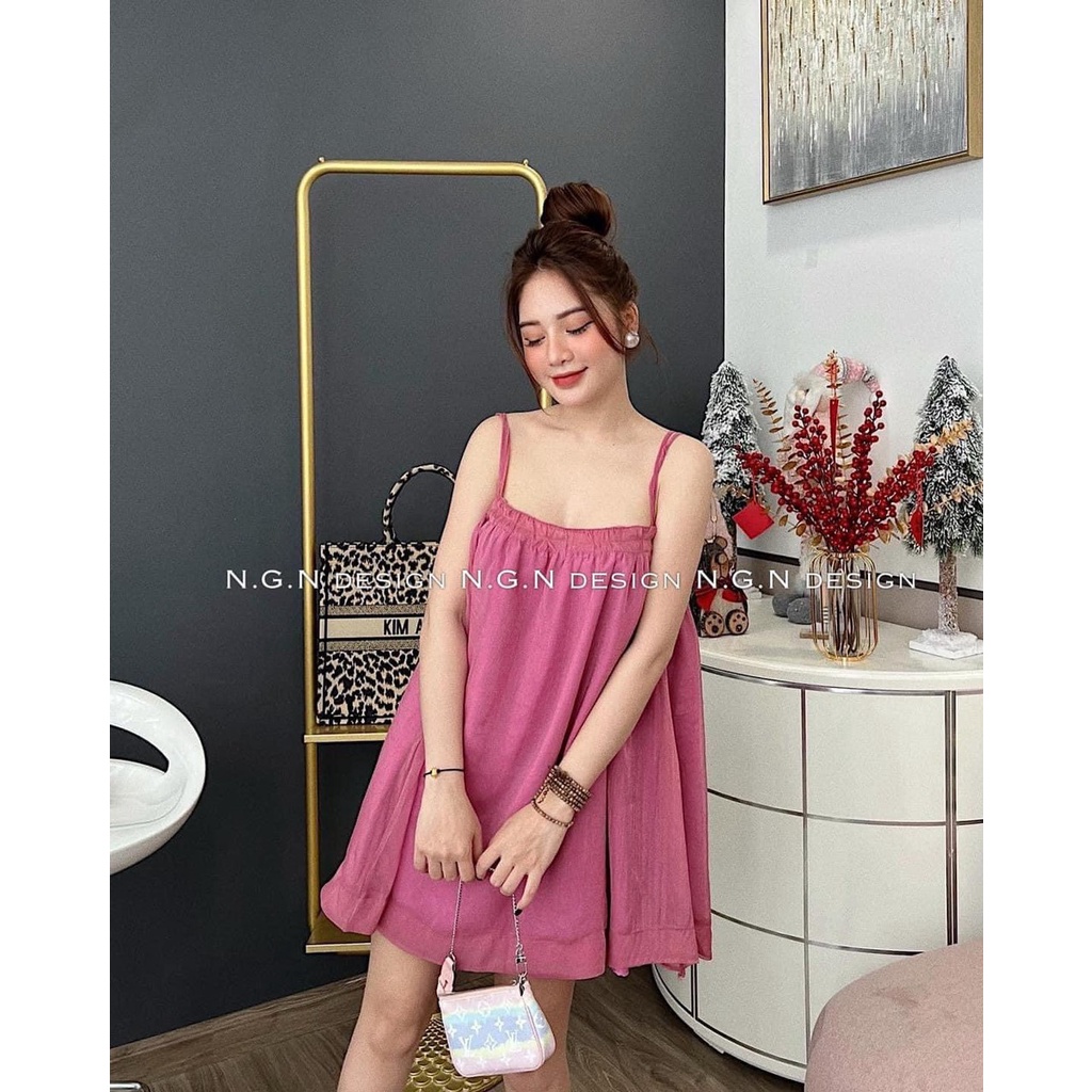 Đầm 2 dây nữ chun ngực, phiên bản ngắn siêu dễ thương, TT 50 BEST SELLER
