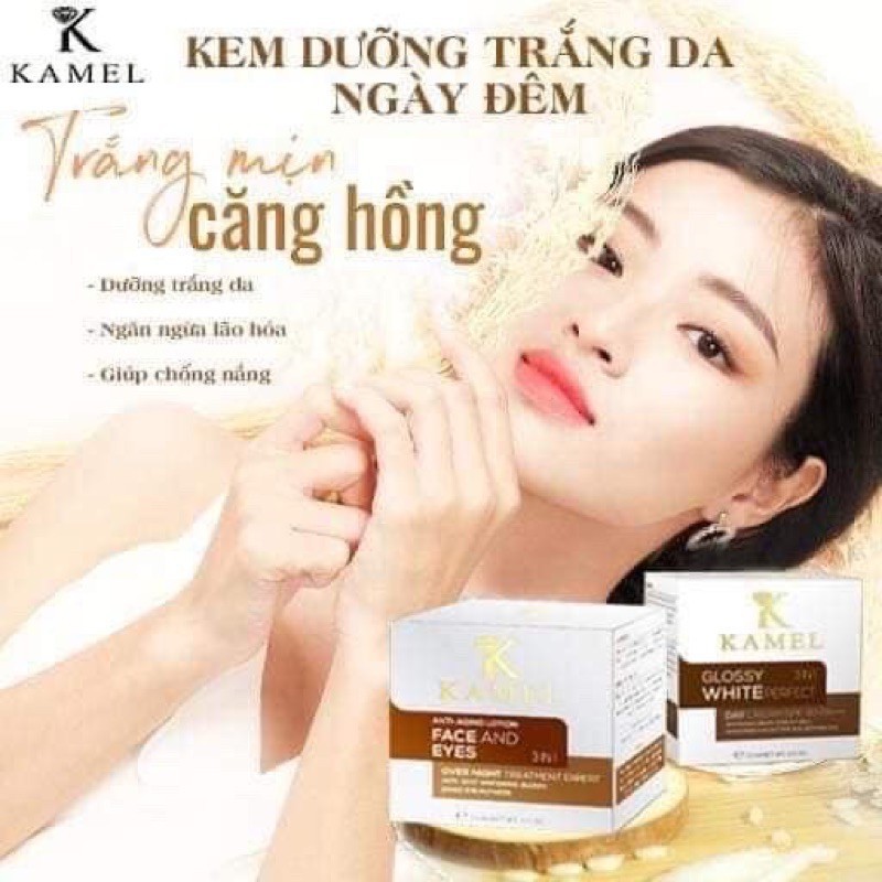 Kem tái sinh đa tầng ngày và đêm Kamel – Dưỡng Sáng, Tăng Sinh Collagen, Cấp HA, Ngăn Lão Hóa