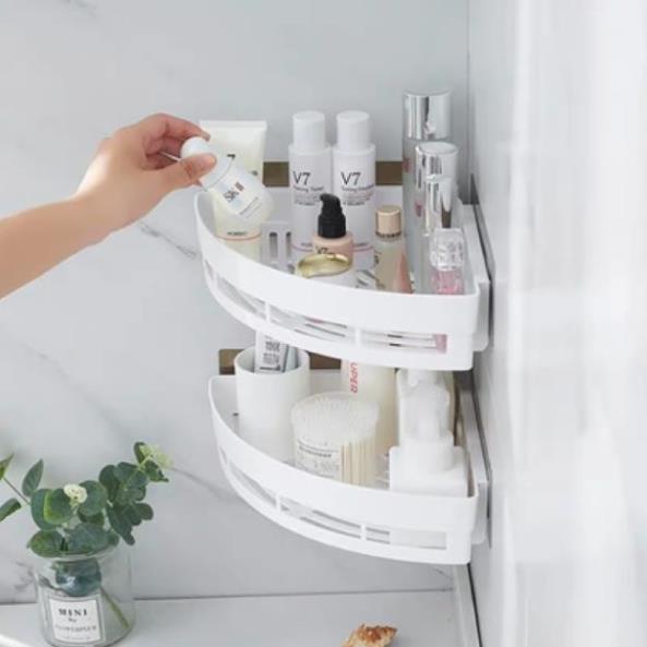 [Kho sỉ]  Kệ góc dính cường lực siêu chắc cao cấp