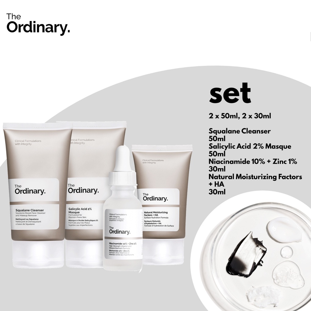 Bộ chăm sóc da The Ordinary The Balance Set, 4 Món TOTO SHOP