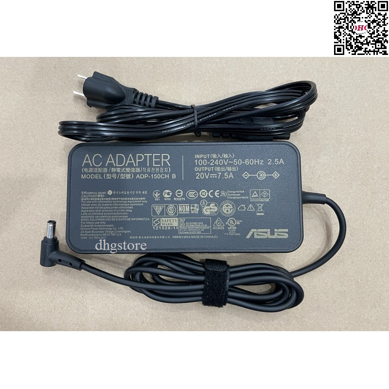 Sạc laptop Asus Rog Trix G512 G512LI G531G G531GT G731GT, Zephyrus G14 GA401 GA401IHR GA401QH GL504 150W