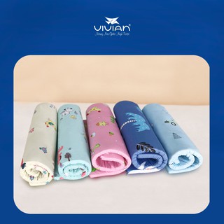 [ FREESHIP] Nệm em bé Memory Foam Baby - HÀNG CAO CẤP Vivian vải cotton may dây kéo hình thú dễ thương, vui nhộn