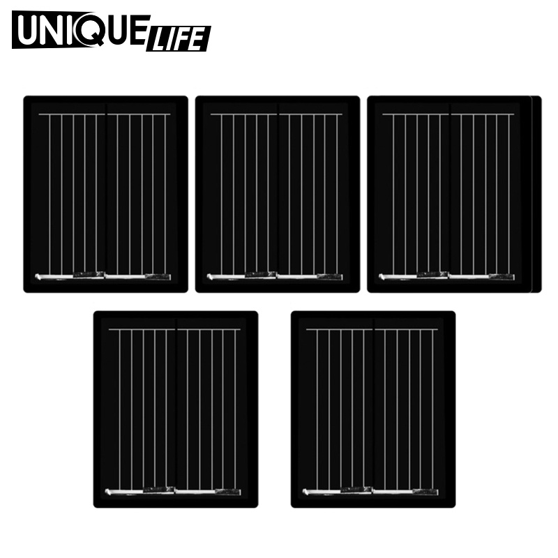5 Tấm Pin Năng Lượng Mặt Trời Mini Polycrystalline Silicone DIY Sạc Pin 30x25mm 1V