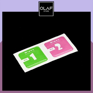 Bộ giấy lau kính cường lực màn hình điện thoại - OLAF STORE ốp lưng iphone - phụ kiện Apple
