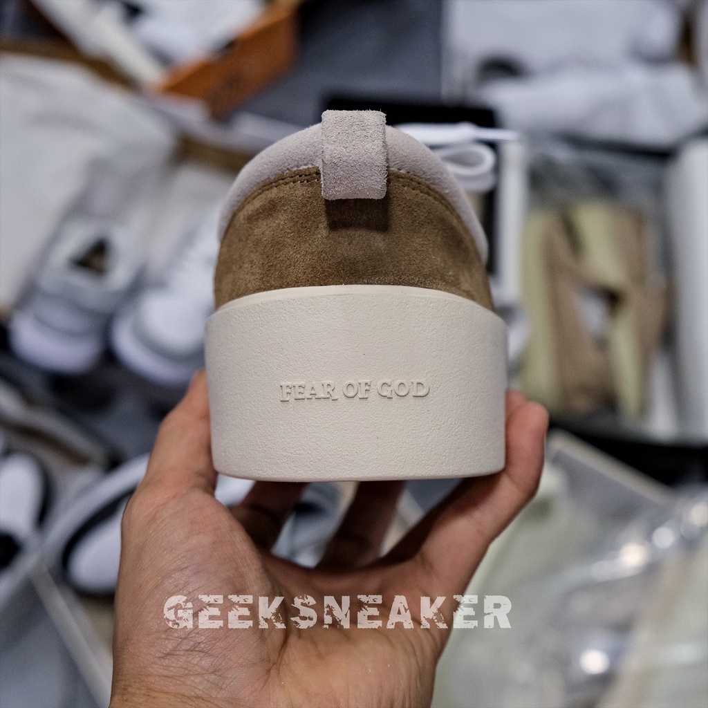 [GeekSneaker] Giày Fear Of God - FOG 101 Low Top Sneaker Cappuccino Bone Suede