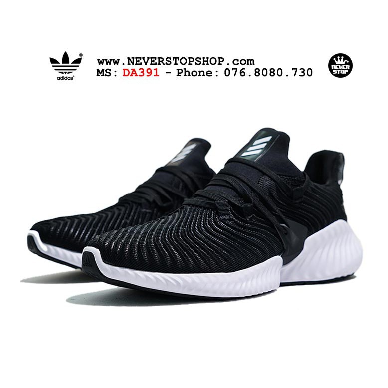 Giày tập gym ADIDAS ALPHABOUNCE INSTINCT ĐEN TRẮNG thể thao, chất lượng cao