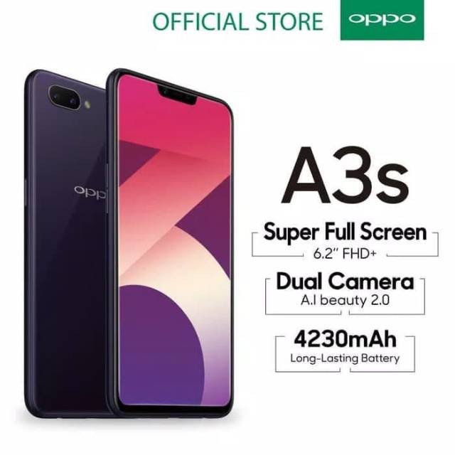 Điện Thoại Oppo A3S 2Sim 32G Mới , Chiến Game Mượt