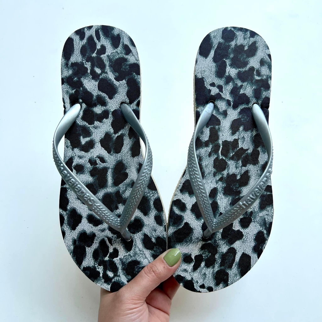 Dép kẹp xỏ ngón, dép tông nữ Havaianas 2 tầng gia công hàng handmade siêu bền đẹp b5