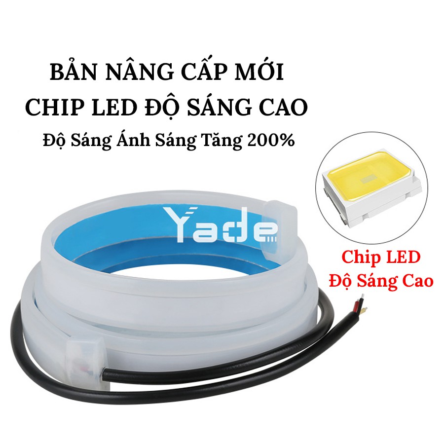 Dây Đèn Led Mí Ô Tô -Tích Hợp Xi Nhan Nháy Đuổi 30cm 45cm 60cm Silicon Chống Nước - Bộ 2 Dây