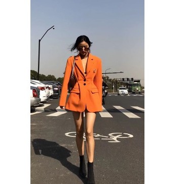 (Hàng Đẹp)Ảnh thật 6 hình cuối-HC114.Áo blazer thu đông nhún eo sành điệu kiểu mới | BigBuy360 - bigbuy360.vn