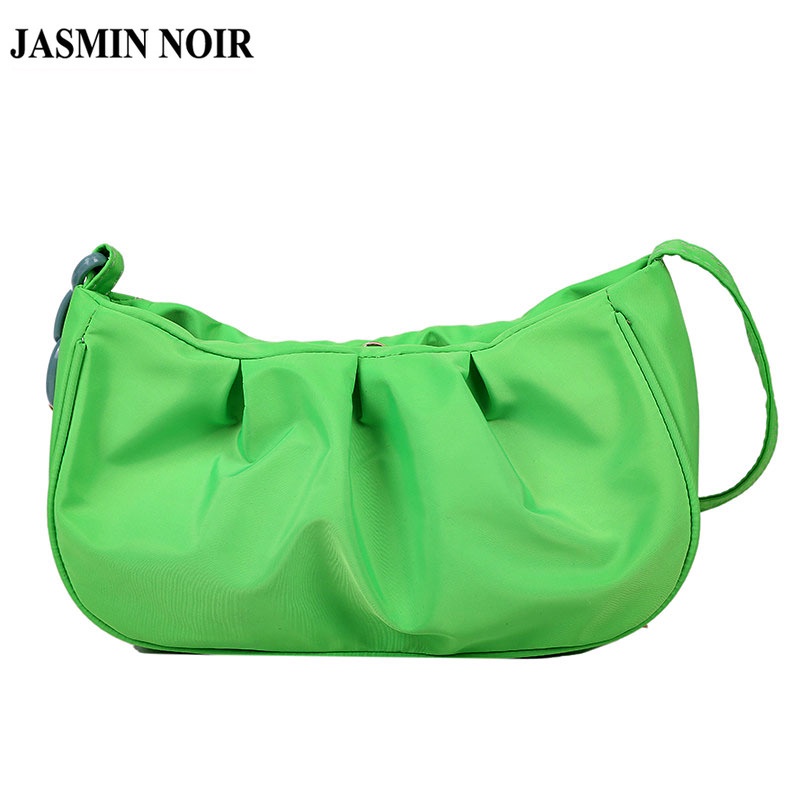 Túi xách JASMIN NOIR đeo vai hình đám mây nhỏ bằng vải Oxford thời trang cho nữ