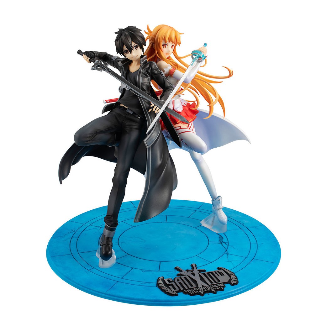 Mô hình chính hãng PVC Scale - Sword Art Online - Asuna - Kirito - Lucrea - 1/7 - SAO 10th Anniversary (MegaHouse)