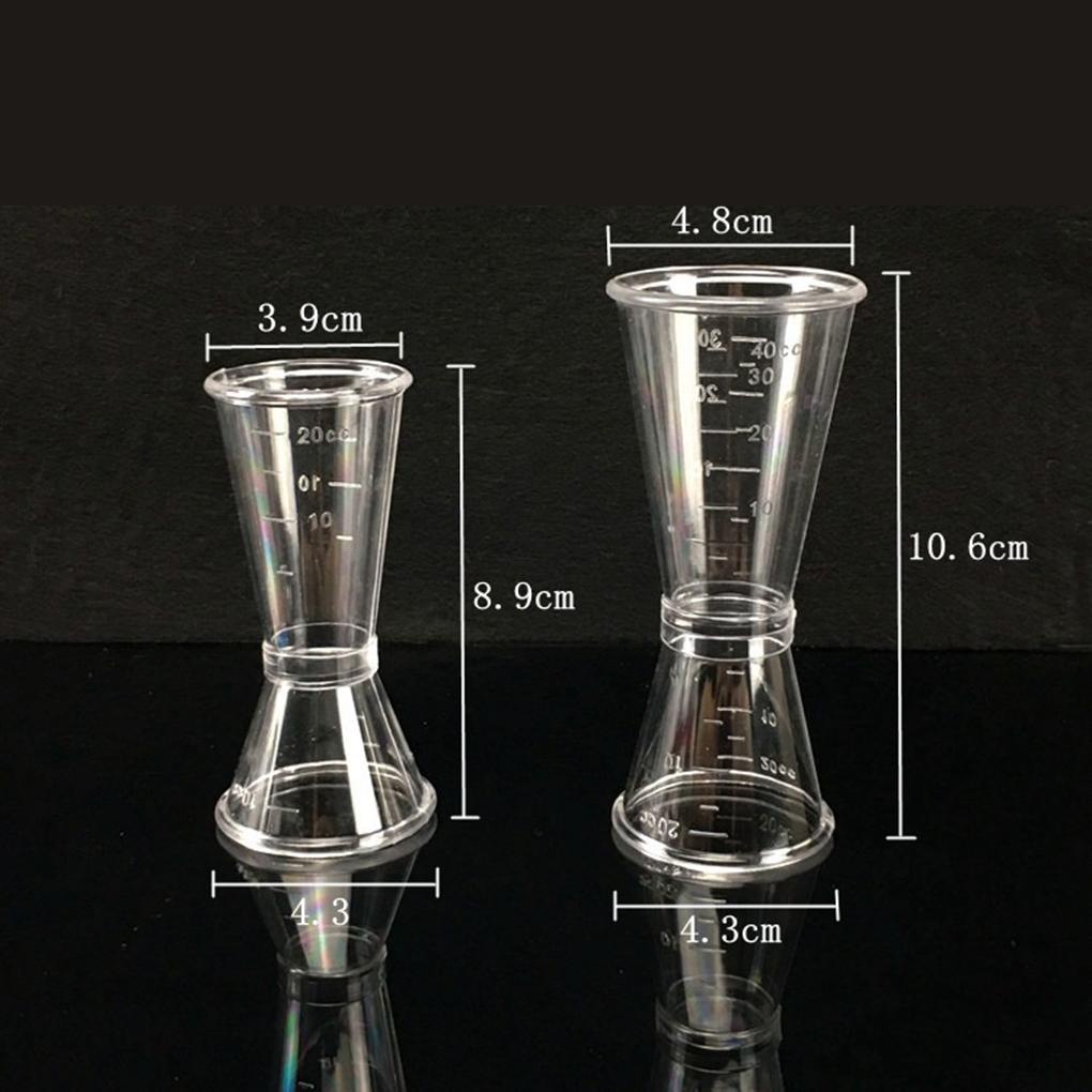 [Global] Cốc Pha Trộn Ounce Kép Trong Suốt Gọn Nhẹ Với Thang Đo Tinh Tế Cho Nhà Ở / Quán Bar