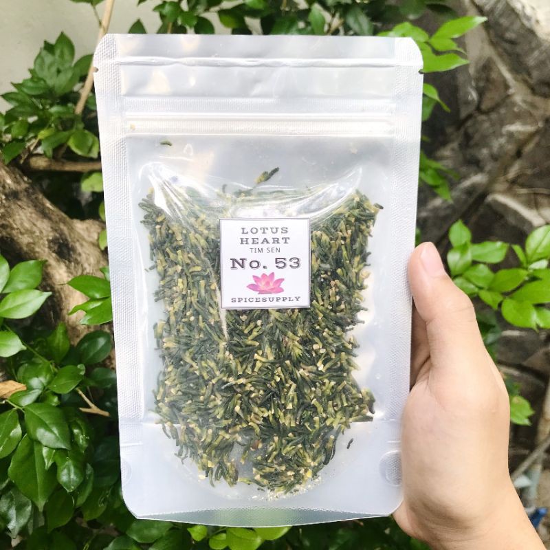 Lotus Heart - Tim sen trà hũ 60g tea tâm sen khô sao thơm