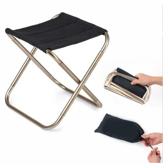 GHẾ GẤP DU LỊCH, DÃ NGOẠI, GHẾ CÂU CÁ NHỎ GỌN - KHUNG NHÔM - ĐEN